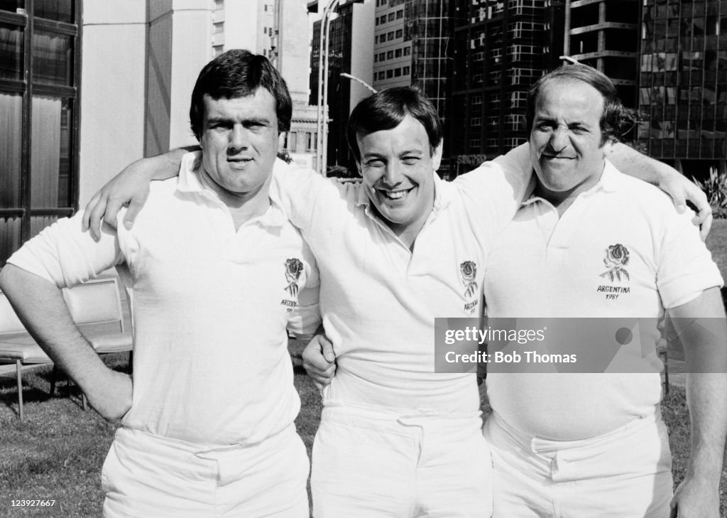 Front Row Rugby All Time England's Rugby Union front row, left to right, Gary Pearce, Steve ...