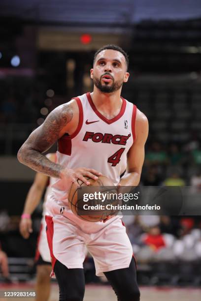 Mychal Mulder of the Sioux Falls Skyforce at the foul line against the Rio Grande Valley Vipers during an NBA G-League game on March 17, 2022 at the...