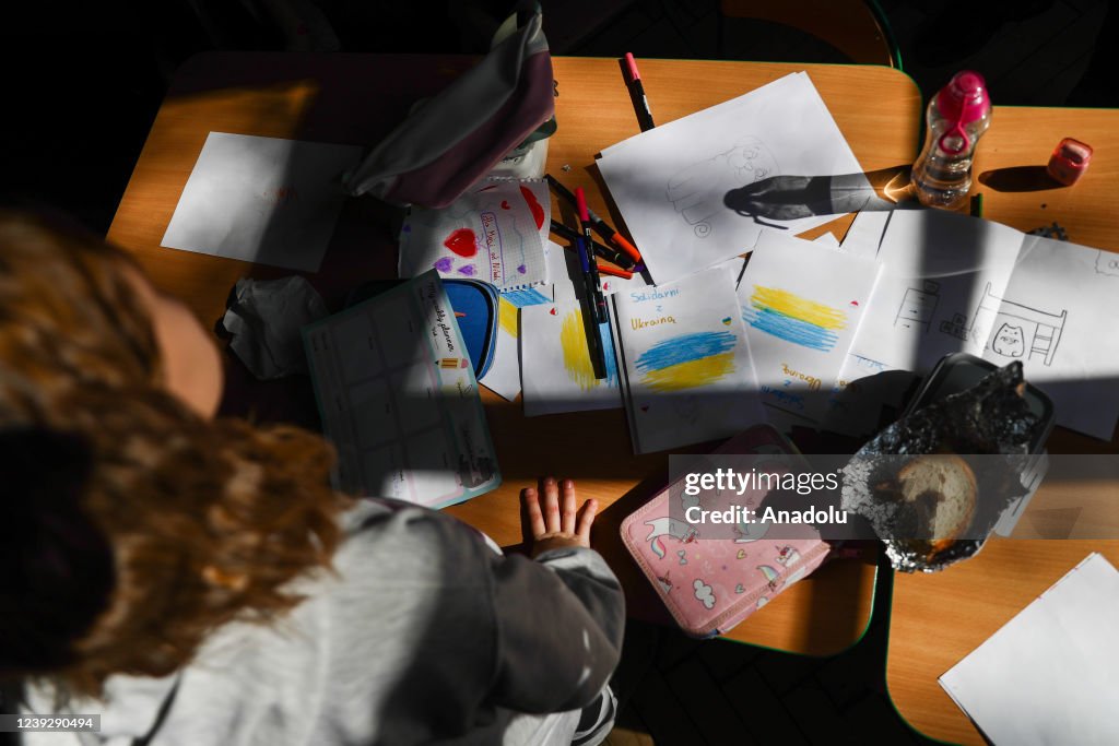 Pupils from Ukraine attend school with Polish children in Krakow