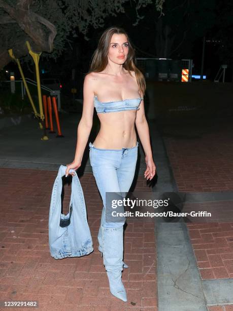 Julia Fox is seen on March 17, 2022 in Los Angeles, California.