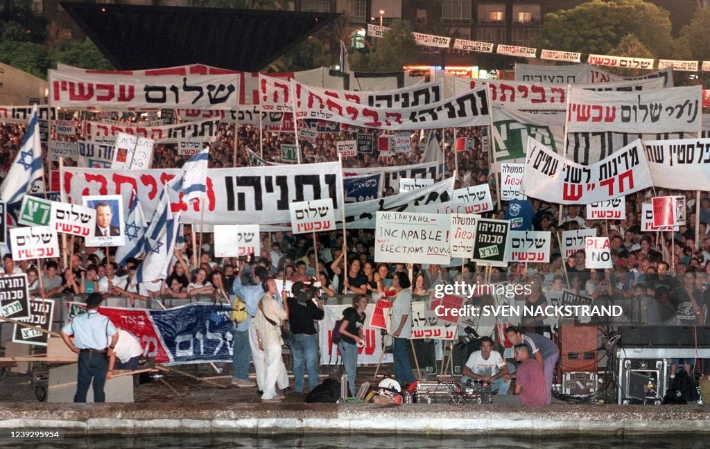ISRAEL-DEMONSTRATION-PEACE NOW