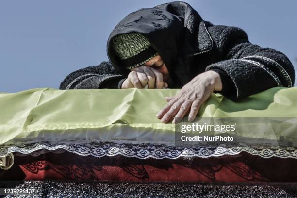 Funeral of Ukrainian soldiers killed during Russia's invasion of Ukraine, in Lviv, Ukraine, on March 17, 2022.,