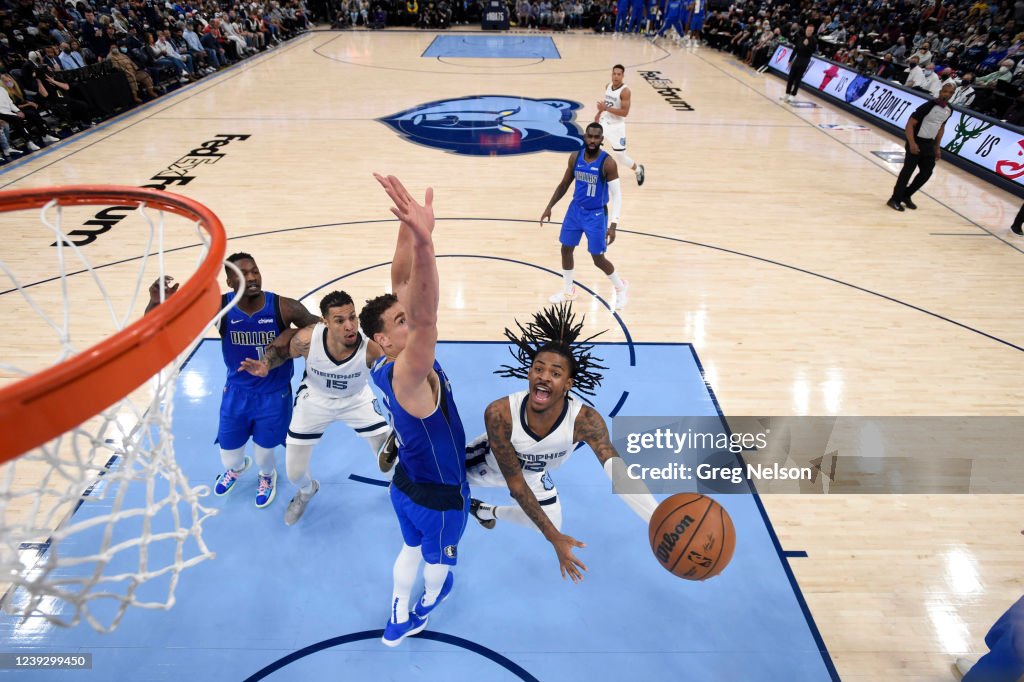 Memphis Grizzlies vs Dallas Mavericks
