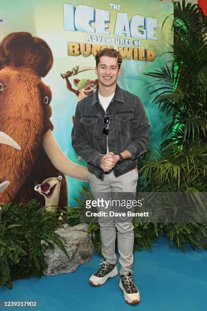Pritchard attends the Disney+ Gala Screening of "The Ice Age Adventures Of Buck Wild" at The Ham Yard Hotel on March 19, 2022 in London, England.