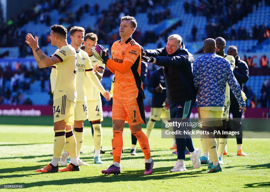 Aston Villa v Arsenal - Premier League - Villa Park