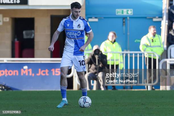 Bristol Rovers Aaron Collins during the second half of the Sky Bet League 2 match between Northampton Town and Bristol Rovers at the PTS Academy...