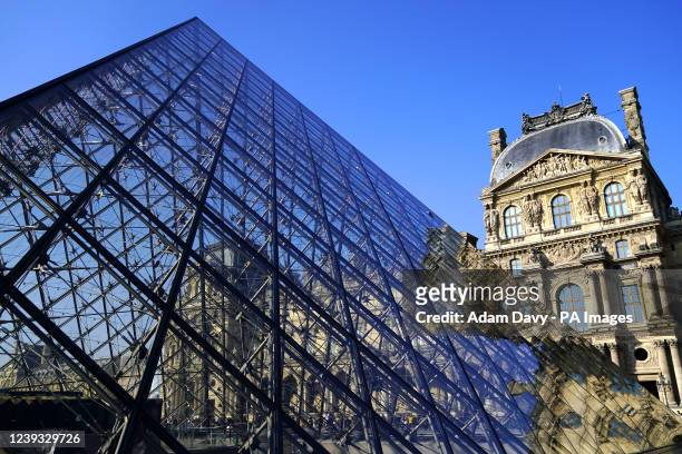 The Louvre Museum in Paris before the Guinness Six Nations match at the Stade de France. Picture date: Saturday March 19, 2022.