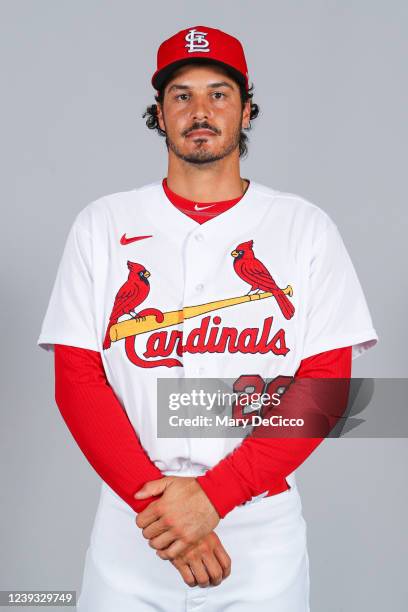 Nolan Arenado of the St. Louis Cardinals poses for a photo during the St. Louis Cardinals Photo Day at Roger Dean Stadium on Saturday, March 19, 2022...