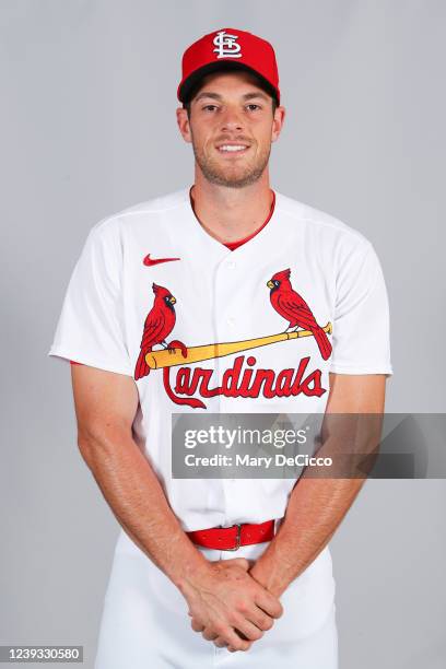 Steven Matz of the St. Louis Cardinals poses for a photo during the St. Louis Cardinals Photo Day at Roger Dean Stadium on Saturday, March 19, 2022...