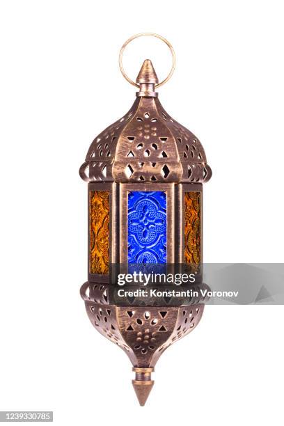 arabic lantern isolated. - fasting activity stock pictures, royalty-free photos & images