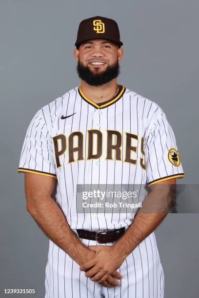 Luis Garcia of the San Diego Padres poses for a photo during the San Diego Padres Photo Day at Peoria Sports Complex on Thursday, March 17, 2022 in...