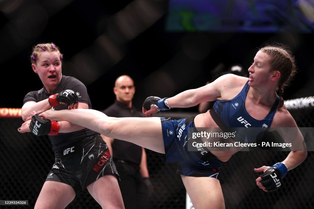 Alice Reed Ufc Elise Reed in action against Cory McKenna in the Women's Strawweight ...