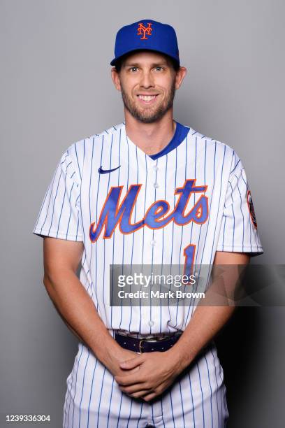 Jeff McNeil of the New York Mets poses for a photo during the New York Mets Photo Day at Clover Park on Wednesday, March 16, 2022 in Port St. Lucie,...