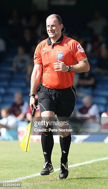 Assistant referee Graham Horwood in action during the npower League Two match between Southend United and Northampton Town at Roots Hall on September...