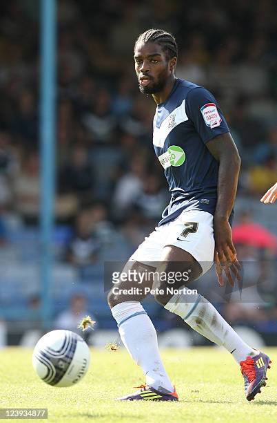 Anthony Grant of Southend United in action during the npower League Two match between Southend United and Northampton Town at Roots Hall on September...