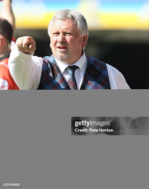 Southend United manager Paul Sturrock looks on during the npower League Two match between Southend United and Northampton Town at Roots Hall on...