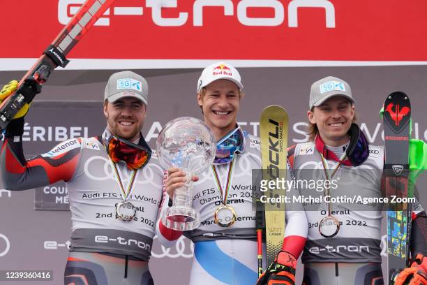 Aleksander Aamodt Kilde of Team Norway takes 2nd place in the overall standings, Marco Odermatt of Team Switzerland wins the globe in the overall...
