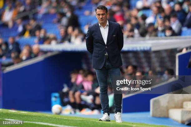 Mallorca head coach Luis Garcia Plaza during the La Liga match between RCD Espanyol v RCD Mallorca played at RCDE Stadium on March 20, 2022 in...