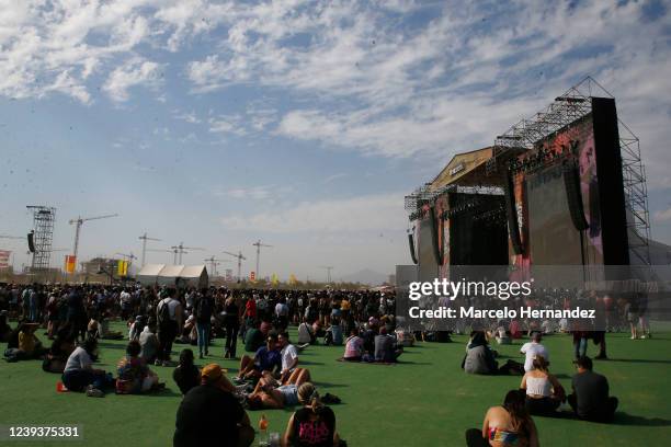 General view during day three of Lollapalooza Chile 2022 at Parque Bicentenario Cerrillos on March 20, 2022 in Santiago, Chile.