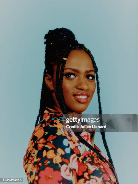 Filmmaker Maïmouna Doucouré poses for a portrait on February 1, 2022 in Paris, France.