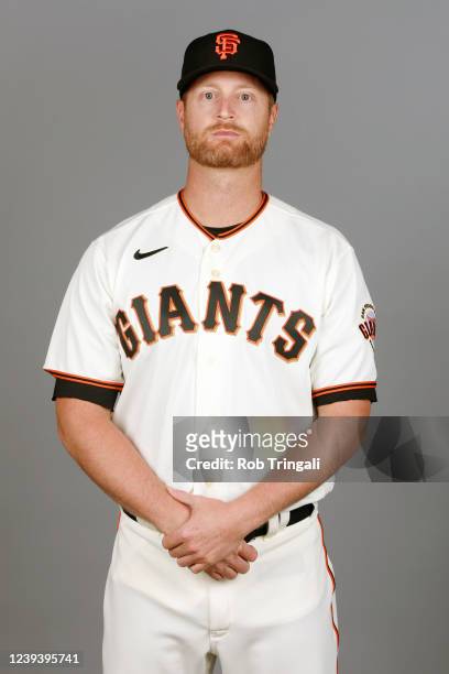 Alex Cobb of the San Francisco Giants poses for a photo during the San Francisco Giants Photo Day at Scottsdale Stadium on Friday, March 18, 2022 in...