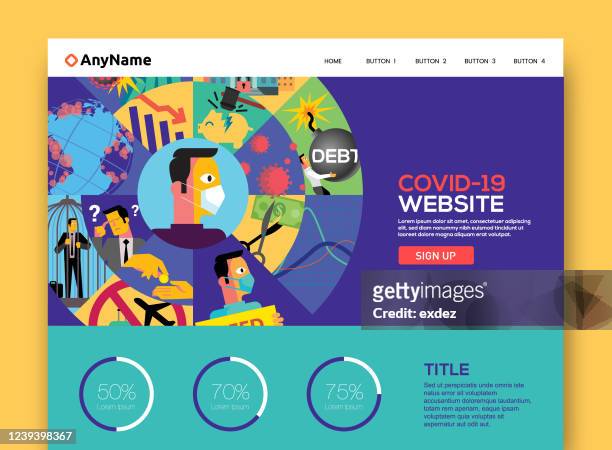 科羅納經濟災難網站 - corona 幅插畫檔、美工圖案、卡通及圖標