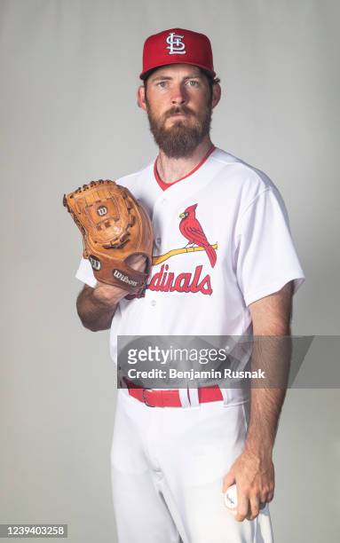 Kyle Ryan of the St. Louis Cardinals poses during Photo Day at Roger Dean Stadium on March 19, 2022 in Jupiter, Florida.