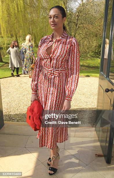 Lilly Becker attends The Lady Garden Foundation's Waddesdon Lunch hosted by Lord Rothschild at Waddesdon Manor, on March 22, 2022 in Aylesbury,...