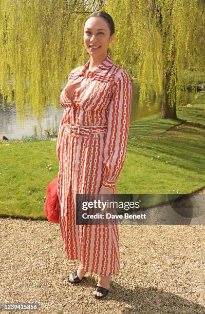 Lilly Becker attends The Lady Garden Foundation's Waddesdon Lunch hosted by Lord Rothschild at Waddesdon Manor, on March 22, 2022 in Aylesbury,...