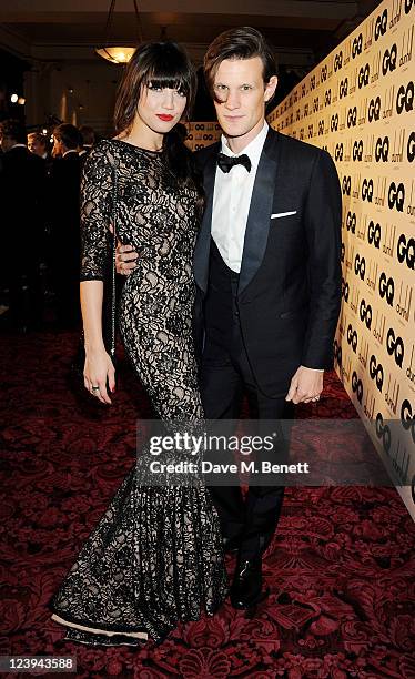 Daisy Lowe and Matt Smith arrive at the GQ Men Of The Year Awards 2011 at The Royal Opera House on September 6, 2011 in London, England.