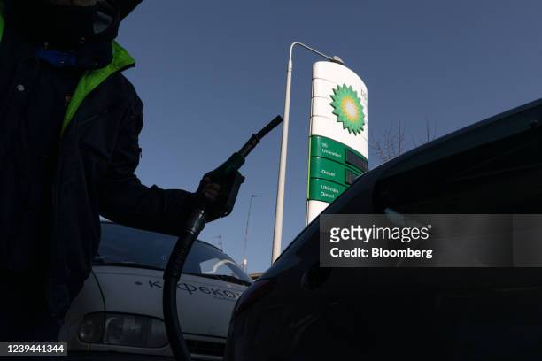 Gas nozzle during refueling at a gas station in Thessaloniki, Greece, on Tuesday, March 22, 2022. Oil pushed higher ahead of high-level meetings that...
