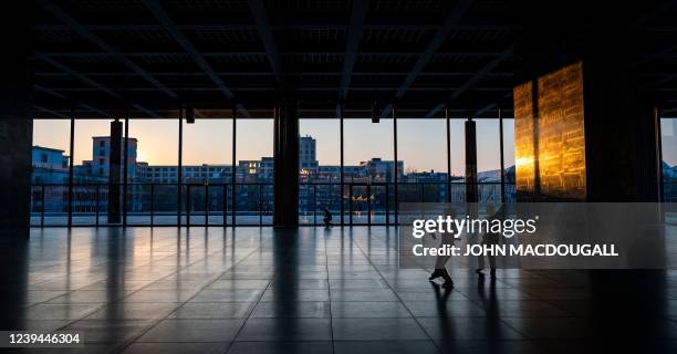 French-Malagasy dancer Soa Ratsifandrihana and Belgian contemporary dance choreographer Anne Teresa de Keersmaeker perform for her Rosas company,...