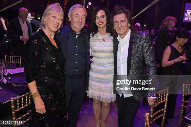 Annette Mason, Nick Mason, Sally Wood and Ronnie Wood attend The Roundhouse Gala, an event which raises vital funds for the venue's charitable work...