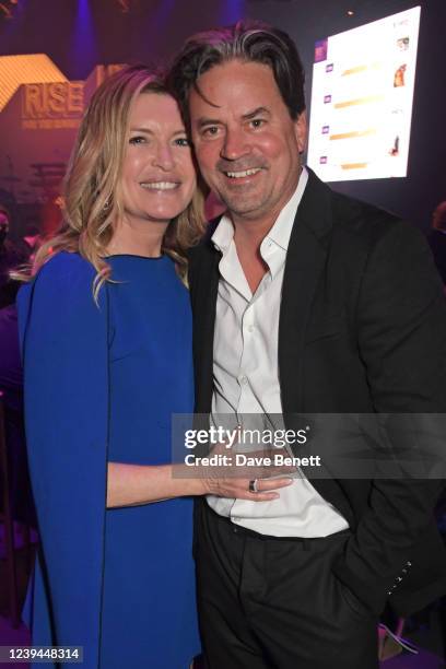 Tina Hobley and Oli Wheeler attend The Roundhouse Gala, an event which raises vital funds for the venue's charitable work with young creatives, at...