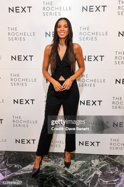 Rochelle Humes attends the launch of Rochelle Humes new collection with NEXT at The Londoner Hotel on March 23, 2022 in London, England.