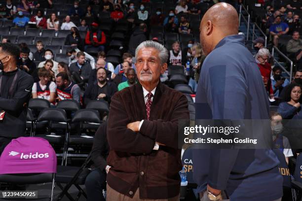 Ted Leonsis, Owner of the Washington Wizards, looks on during the game against the Denver Nuggets on March 16, 2022 at Capital One Arena in...