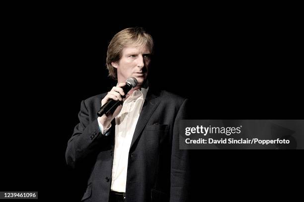 Irish actor Adrian Dunbar appears on stage during the club's 50th birthday party at Ronnie Scott's Jazz Club in Soho, London on 29th October 2009.