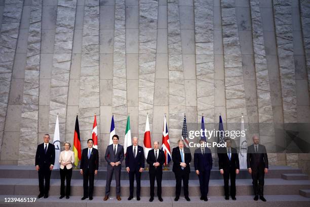 Secretary General Jens Stoltenberg, European Commission President Ursula von der Leyen, Japan's Prime Minister Fumio Kishida, Canada's Prime Minister...