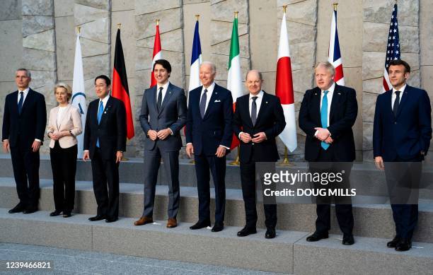 Secretary General Jens Stoltenberg, European Commission President Ursula von der Leyen, Japan's Prime Minister Fumio Kishida, Canada's Prime Minister...