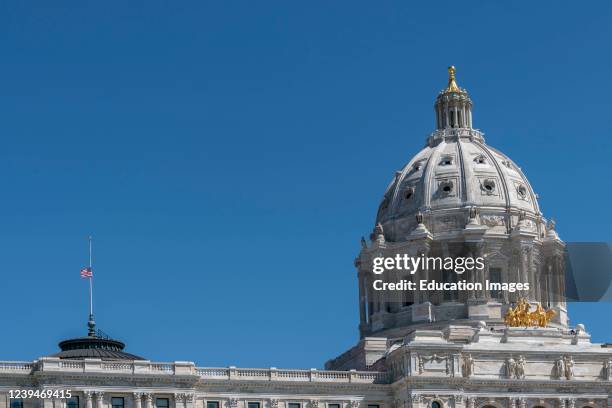 St. Paul, Minnesota, Governor Walz orders all flags at state and federal buildings in Minnesota to be flown at half staff to honor the lives lost due...