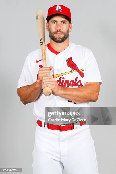 Paul Goldschmidt of the St. Louis Cardinals poses for a photo during the St. Louis Cardinals Photo Day at Roger Dean Stadium on Saturday, March 19,...