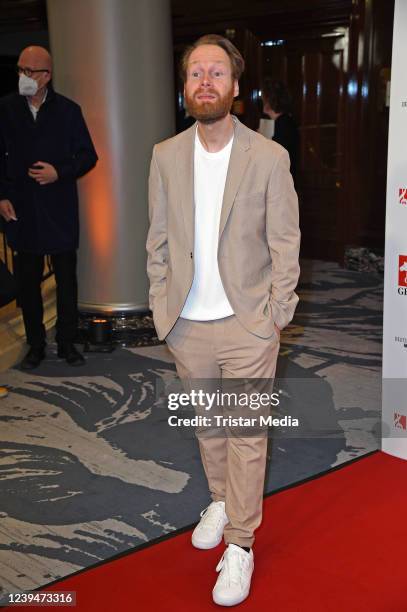Enno Bunger attends the Deutscher Musikautor*innenpreis at Hotel The Ritz-Carlton on March 24, 2022 in Berlin, Germany.