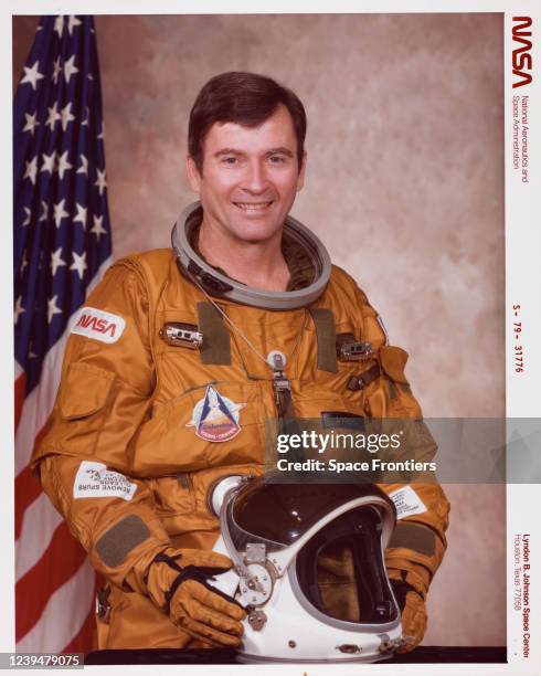 American astronaut John W Young, STS-1 Crew Commander, Johnson Space Center, Houston, Texas, US, 29th April 1979.