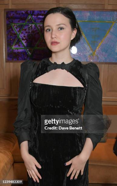 Julia Goldani Telles attends the LA launch dinner for the Green Carpet Fashion Awards at San Vicente Bungalows on March 24, 2022 in West Hollywood,...
