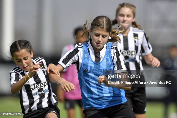 Juventus Academy Saudi Arabia Girls Training Experience at Juventus Center Vinovo on March 25, 2022 in Vinovo, Italy.