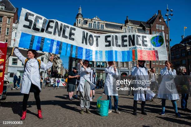 The climate movement, created by Greta Thunberg &quot;Fridays for Future&quot;, took again the streets in Amsterdam, to keep demanding better climate...