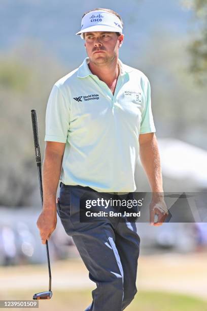 Keith Mitchell walks to the 12th tee box during Round 3 of the World Golf Championships-Dell Technologies Match Play at Austin Country Club on March...