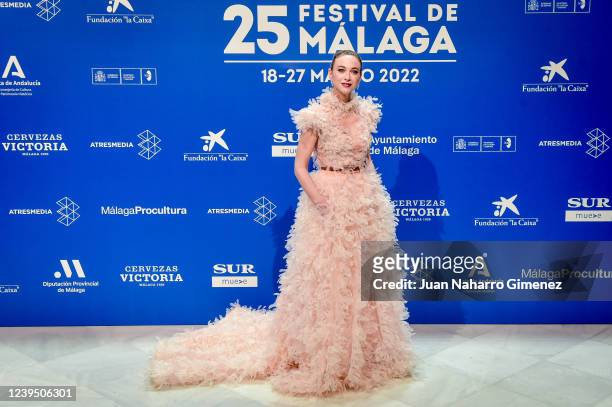 Actress Marta Hazas attends Las Niñas de Cristal premiere during Malaga Film Festival at Cervantes Theatre on March 25, 2022 in Malaga, Spain.