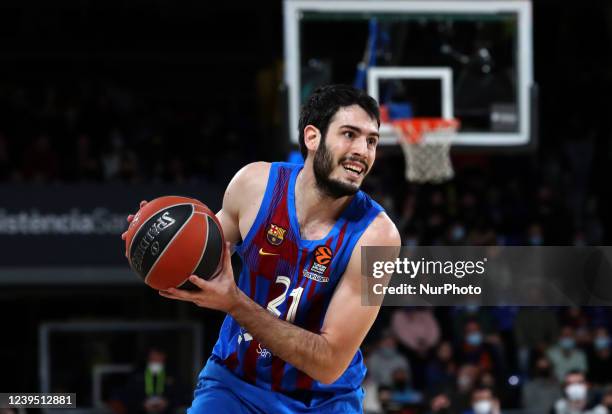 Alex Abrines during the match between FC Barcelona and Fenerbahce SK Istambul, corresponding to the week 34 of the Euroleague, played at the Palau...