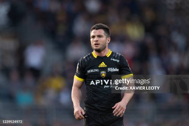 La Rochelle's Brice Dulin looks on during the French Top14 rugby union match between Stade Rochelais and Racing 92 at the Marcel-Deflandre stadium in...